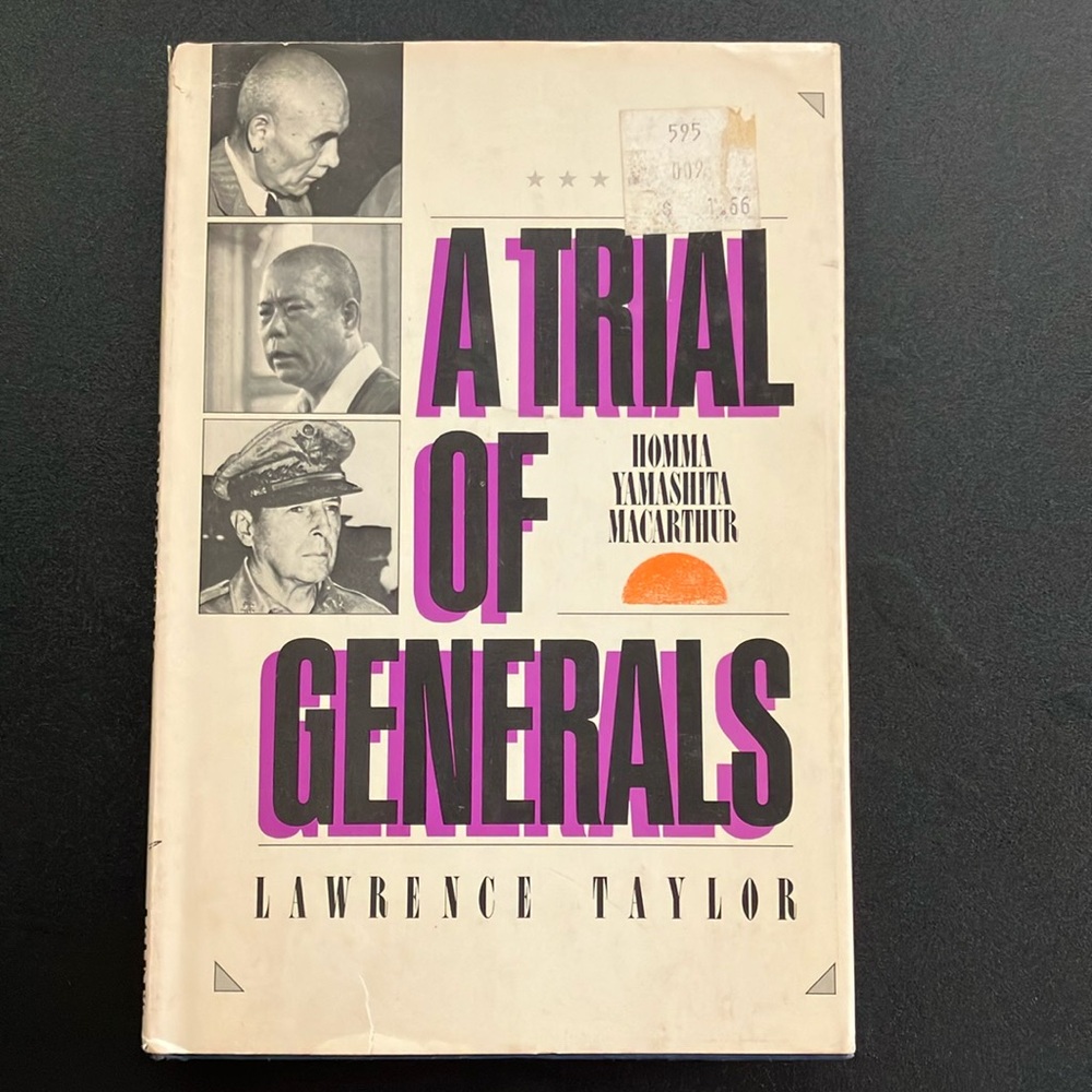 A Trial of Generals Lawrence Taylor 1981 Hardcover Book Club Edition US History